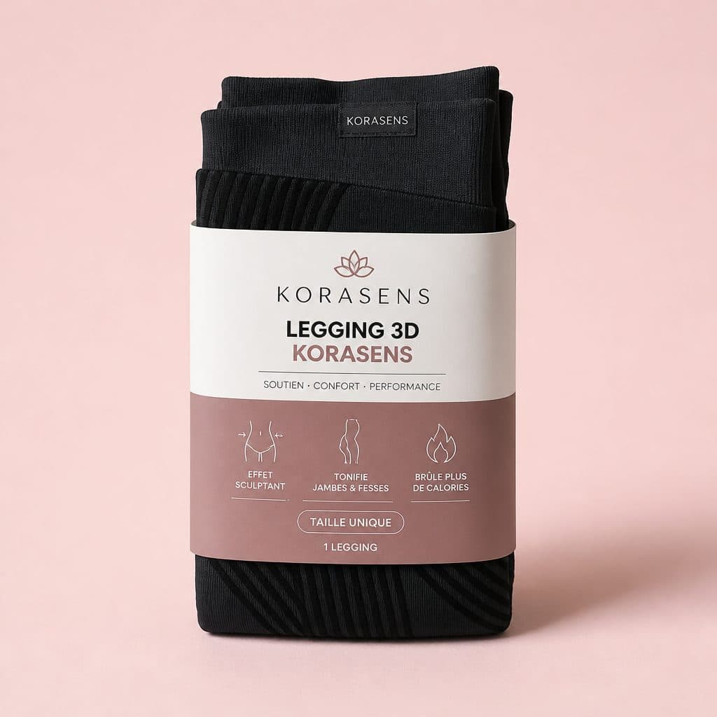 Legging 3D Korasens vu de face sur fond clair