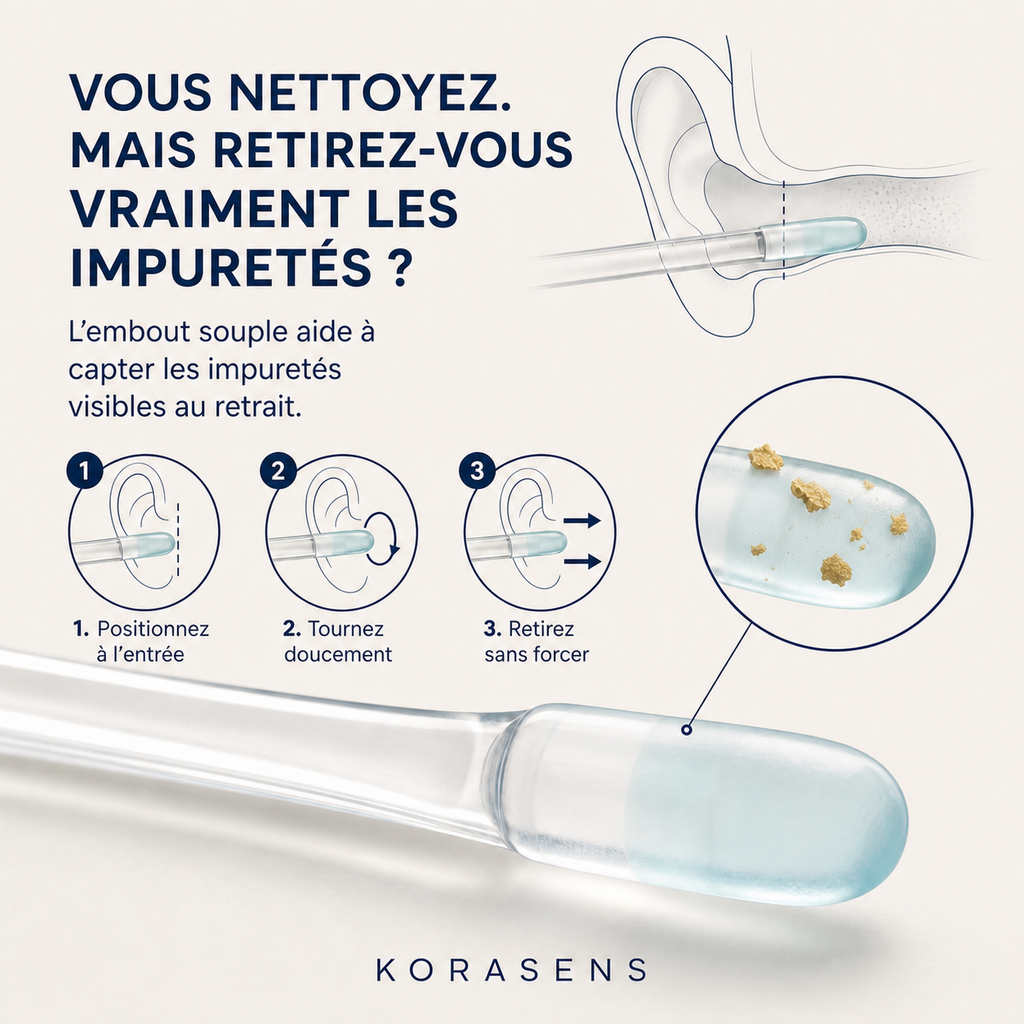 Korasens — Comment retirer les impuretés visibles