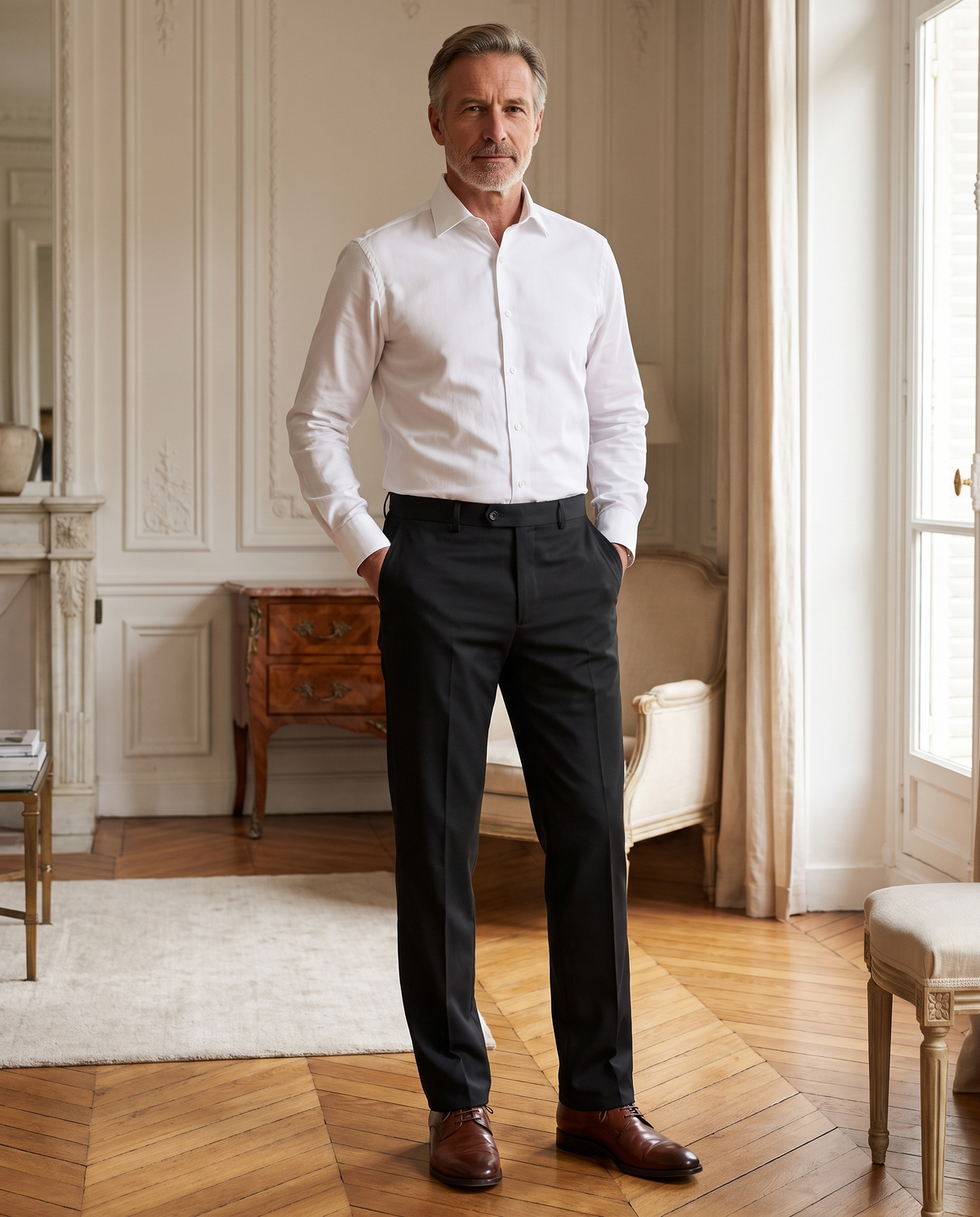 Pantalon ÉléganceFlex™ – Coupe droite extensible 4 sens