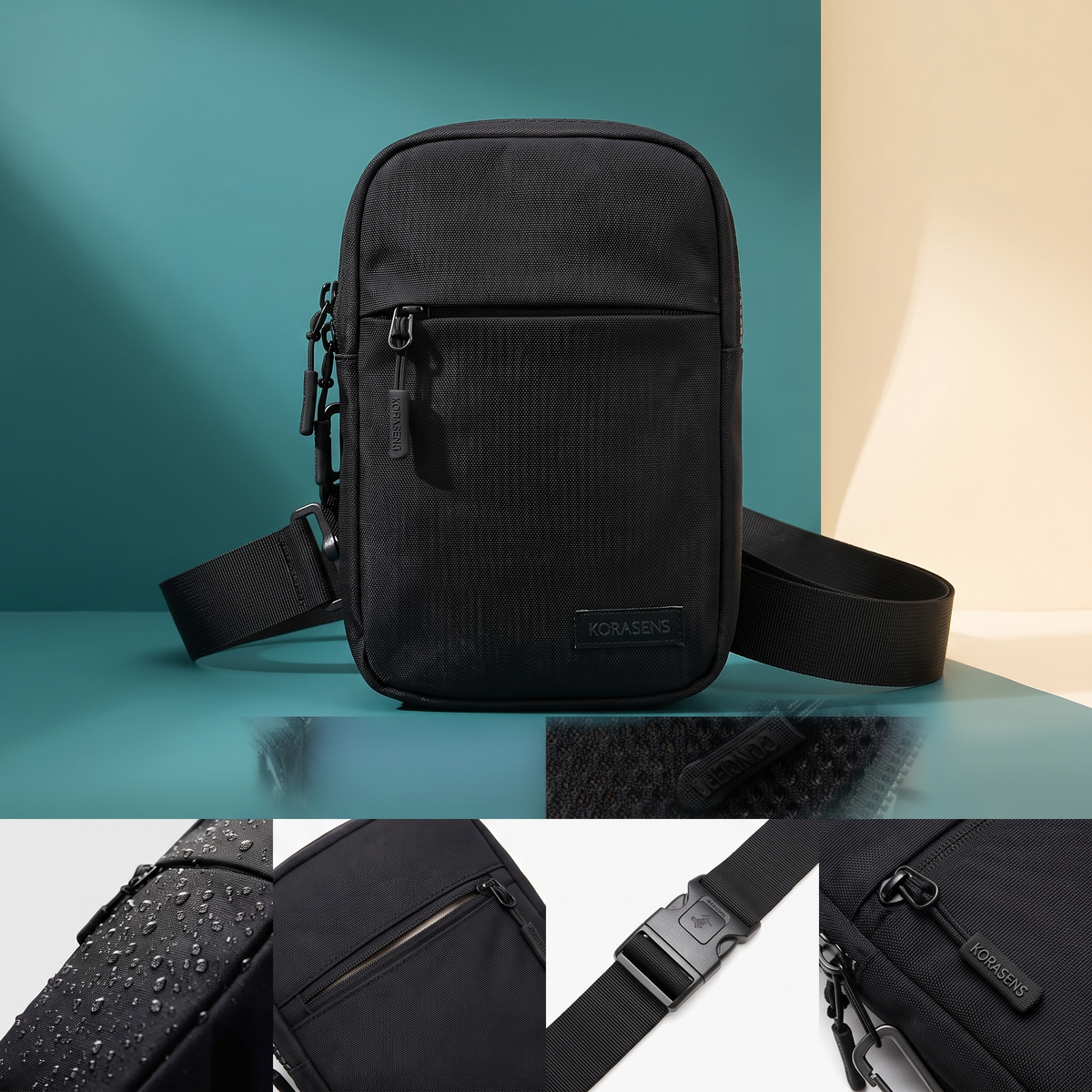Détails de sécurité du Slingbag Korasens